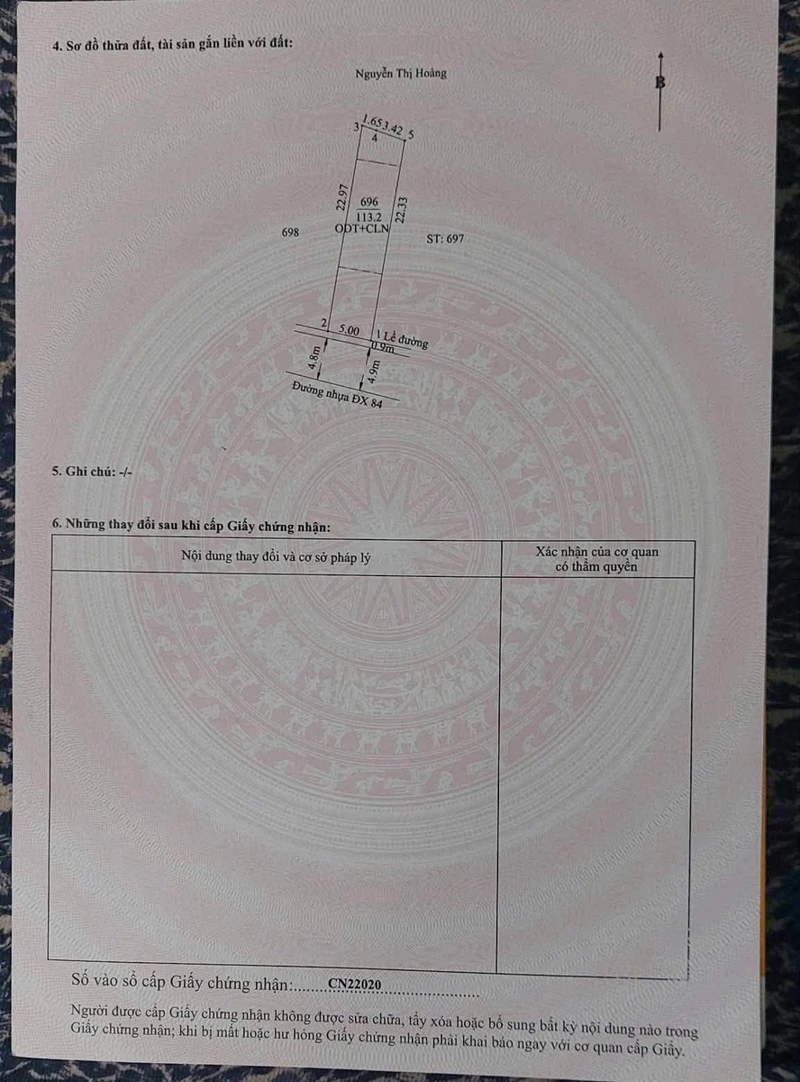 Bán lô đất mặt tiền Định Hoà 110m² giá 2,15 tỷ - Ảnh thu nhỏ 3