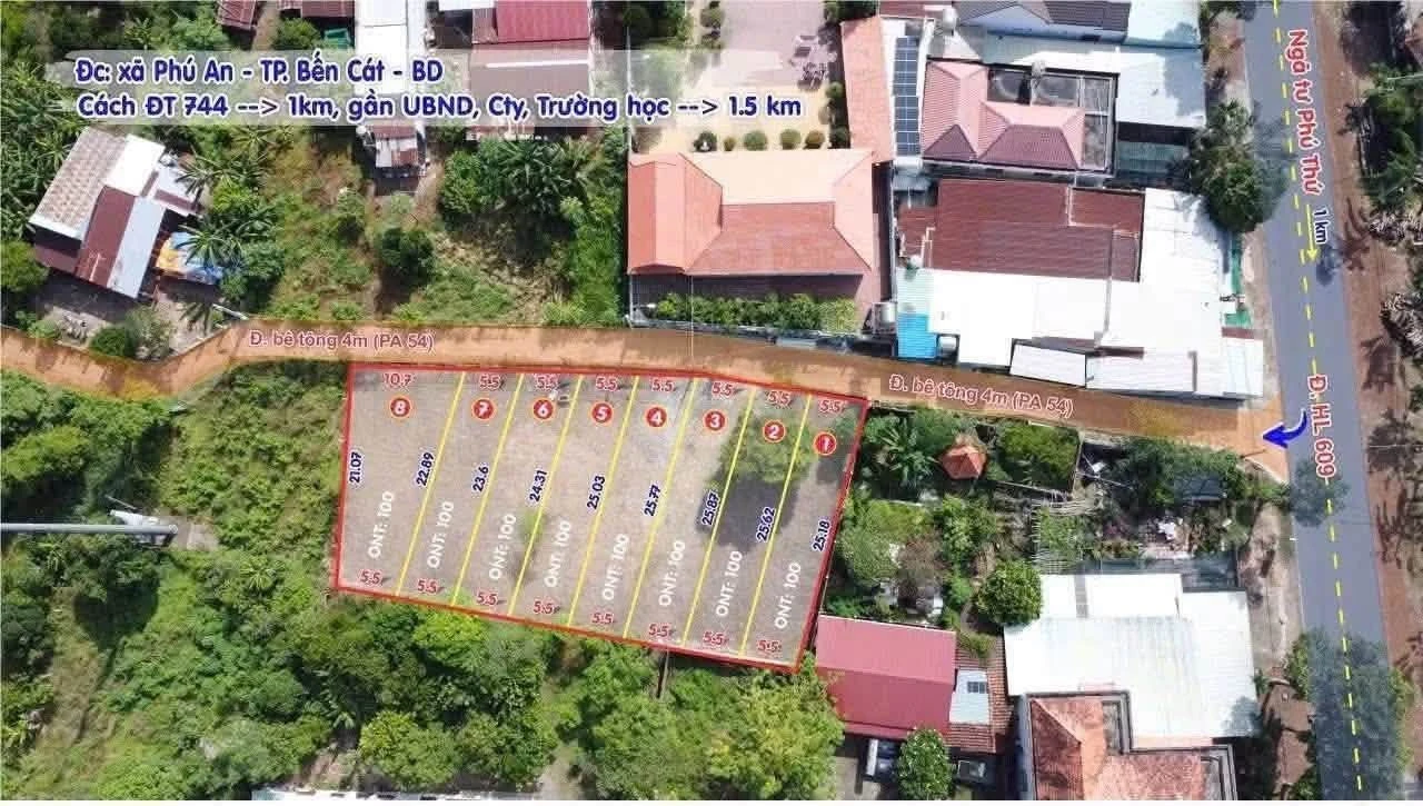 Bán lô đất Phú An 137,5m² chỉ 1 tỷ 50 - Ảnh 1