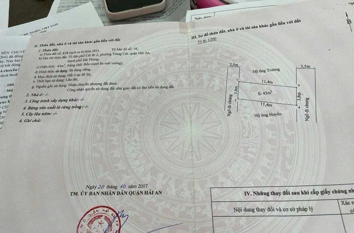 Bán lô đất 43m2 mặt ngõ Tràng Cát, Hải An - Ảnh thu nhỏ 4