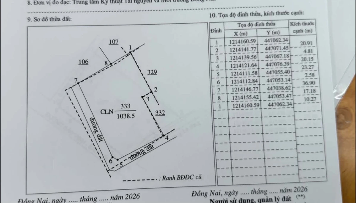 Bán 1000m² đất Phường Bảo Vinh 2 mặt tiền 820 triệu - Ảnh 1
