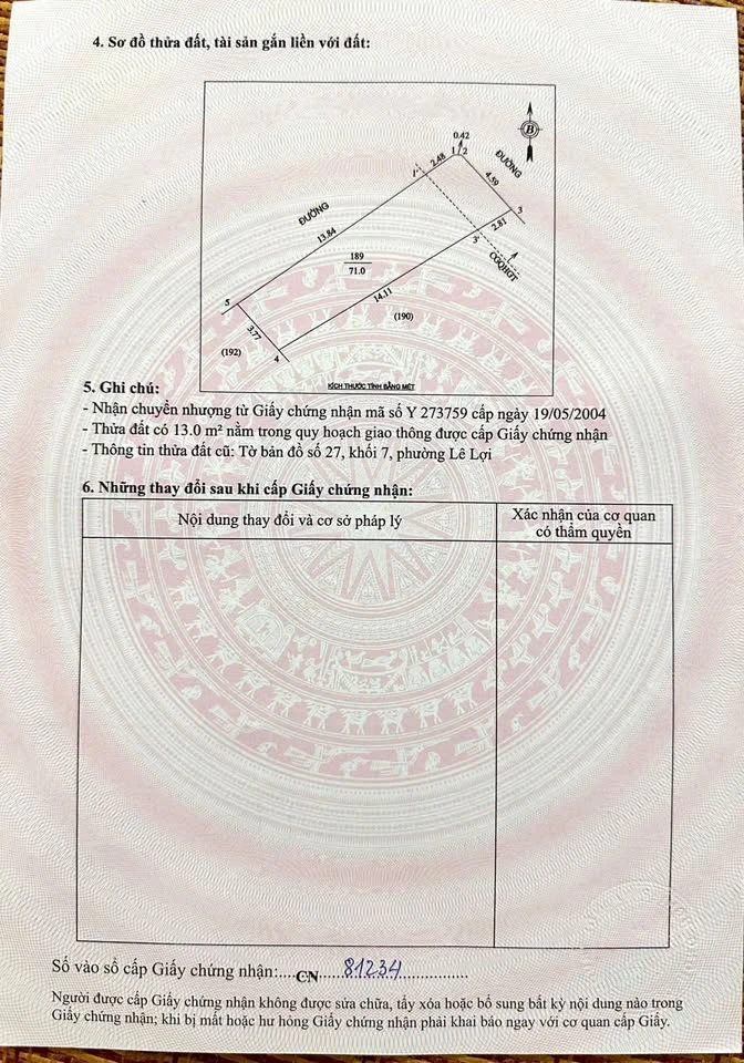 Bán đất thổ cư 71m2 sát KĐT Nam Lê Lợi 3 tỷ - Ảnh thu nhỏ 2