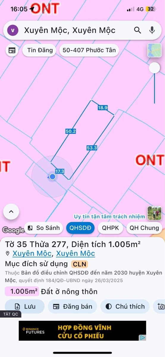 Bán đất 932m² Xuyên Mộc, giá 2,5 tỷ, sổ riêng - Ảnh thu nhỏ 2