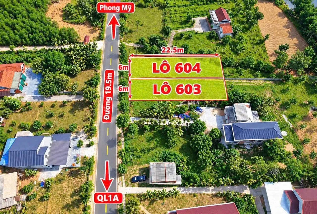 Bán đất 136m² giá 399 triệu, sổ hồng sẵn, gần chợ Phò Trạch, Huế - Ảnh thu nhỏ 2