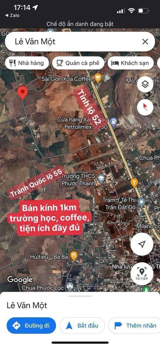 Bán đất mặt tiền Lê Văn Một 1400m2 Đất Đỏ BRVT - Ảnh thu nhỏ 5
