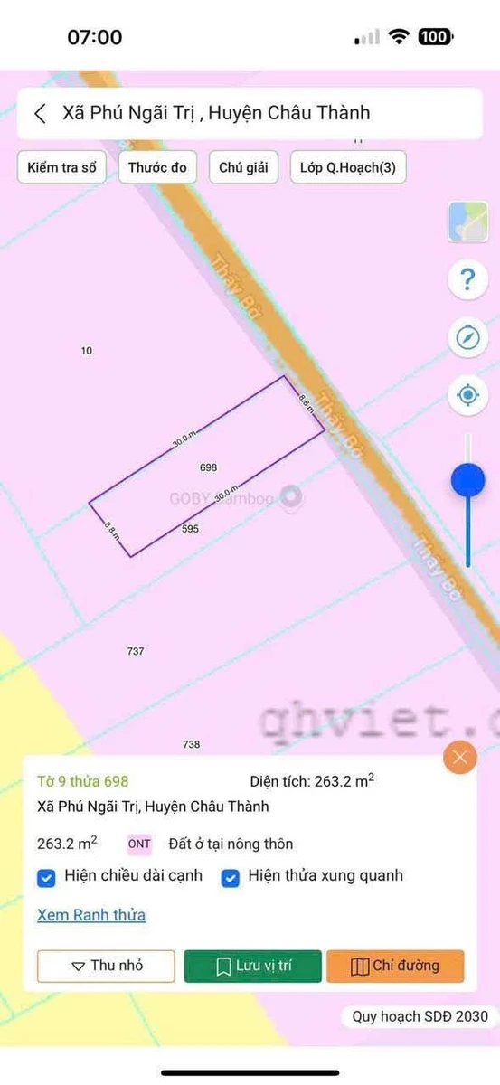 Bán 500m² đất lúa có thổ cư tại Tây Ninh, mặt tiền Thầy Bờ - Ảnh thu nhỏ 5