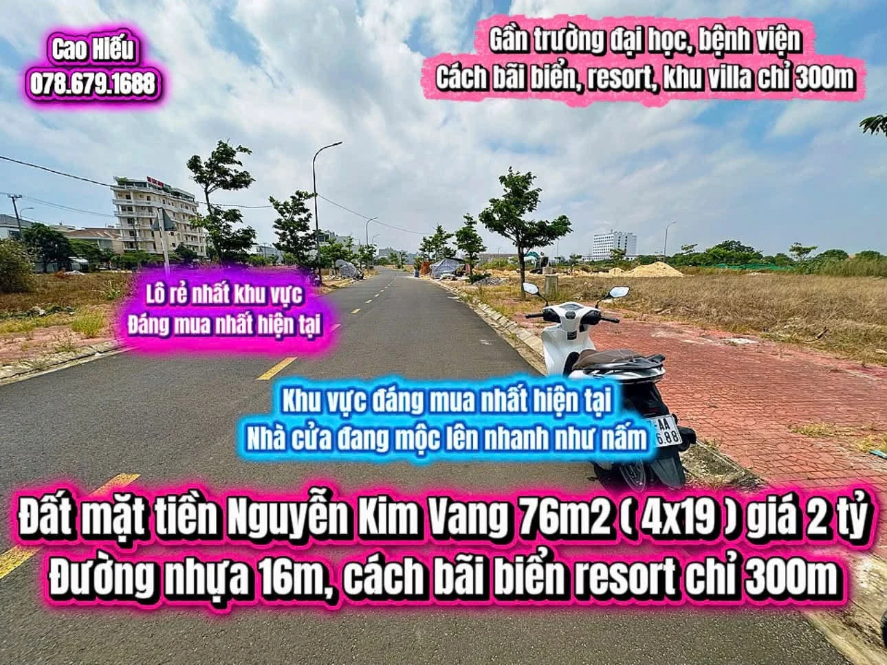 Bán đất mặt tiền đường Nguyễn Kim Vang 76m2 giá 2 tỷ tại Phú Yên - Ảnh 1