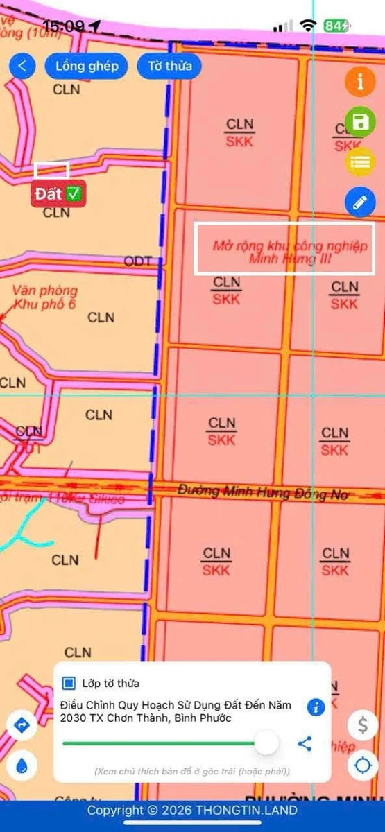 Bán đất mặt tiền Đường Số 1 Minh Hưng 1139m2 - Ảnh thu nhỏ 2