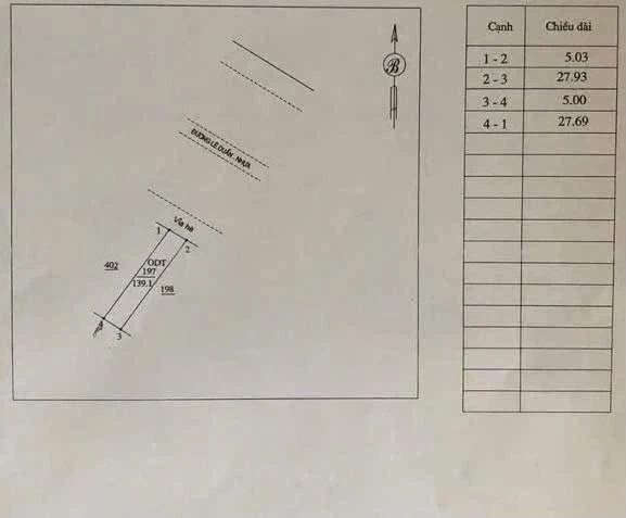 Bán lô đất thổ cư 139m² mặt tiền Lê Duẫn Phan Thiết 6.2 tỷ