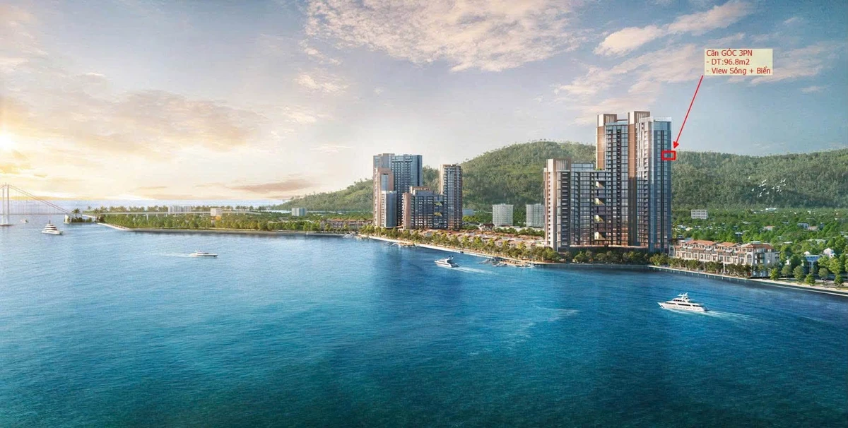 Bán căn hộ góc 3PN 96.8m2 view sông Hàn và biển Mỹ Khê, Đà Nẵng, giá 7,9 tỷ - Ảnh thu nhỏ 5