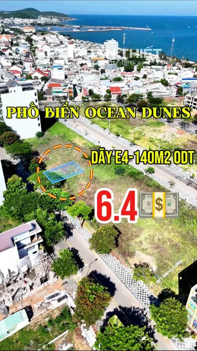 Bán đất thổ cư 140m² Ocean Dunes Phú Thủy, ngang 7m, sổ hồng riêng, 6,4 tỷ - Ảnh thu nhỏ 3
