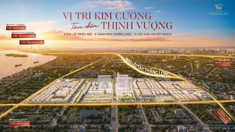 Chiết khấu tới 15%, tặng xe Vinfast cho 50 suất đầu tư cuối cùng biệt thự Vinhomes Wonder City
