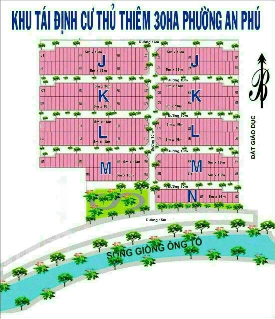 Bán đất nền 80m2 (5x16) Khu TĐC Nam Rạch Chiếc, An Phú, Quận 2, giá 10,5 tỷ - Ảnh thu nhỏ 2