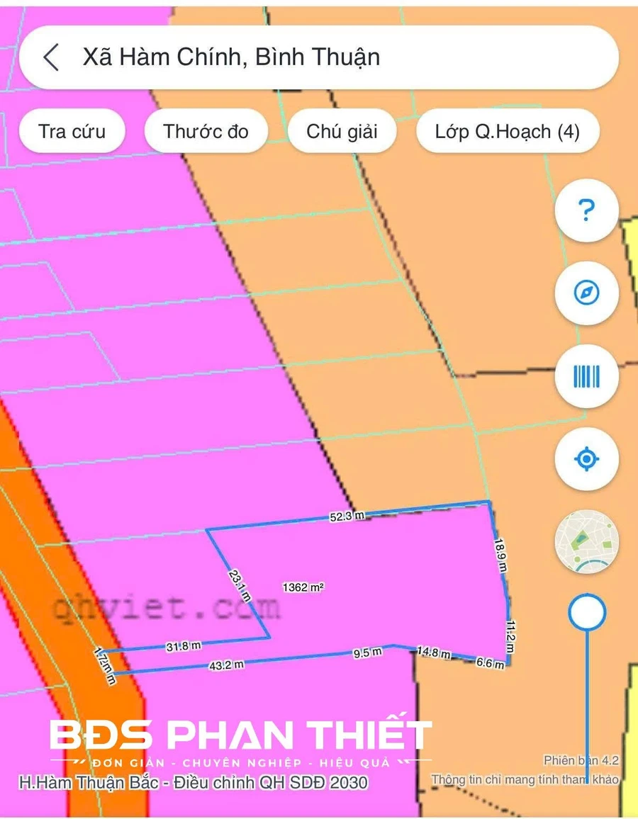 Bán đất mặt tiền Hàm Chính 1.360 m² Phan Thiết - Ảnh thu nhỏ 4