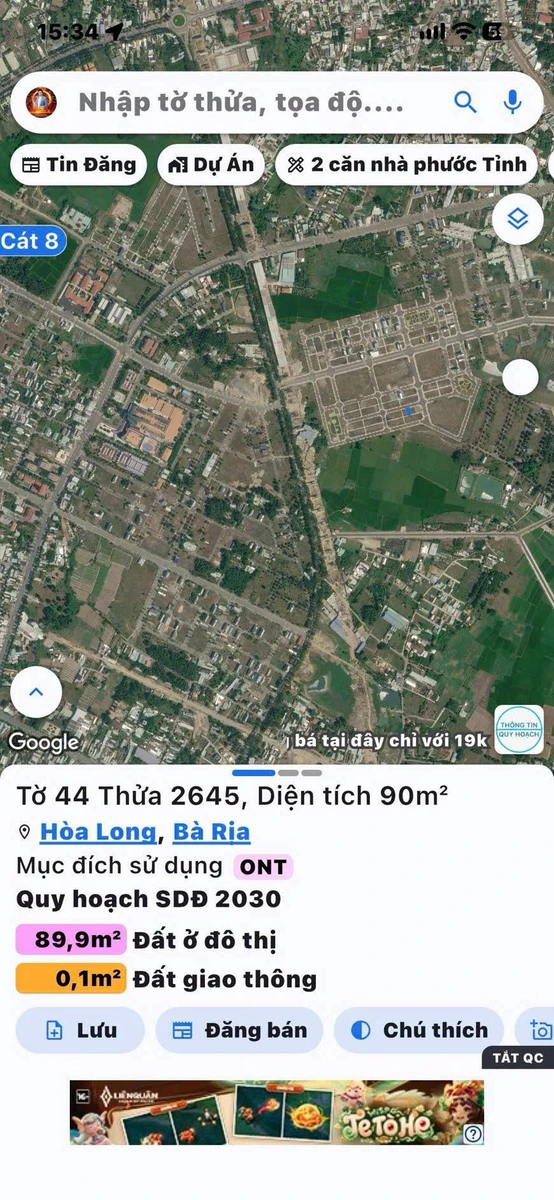 Bán đất tái định cư Hòa Long 90m² Bà Rịa 2,1 tỷ - Ảnh thu nhỏ 3