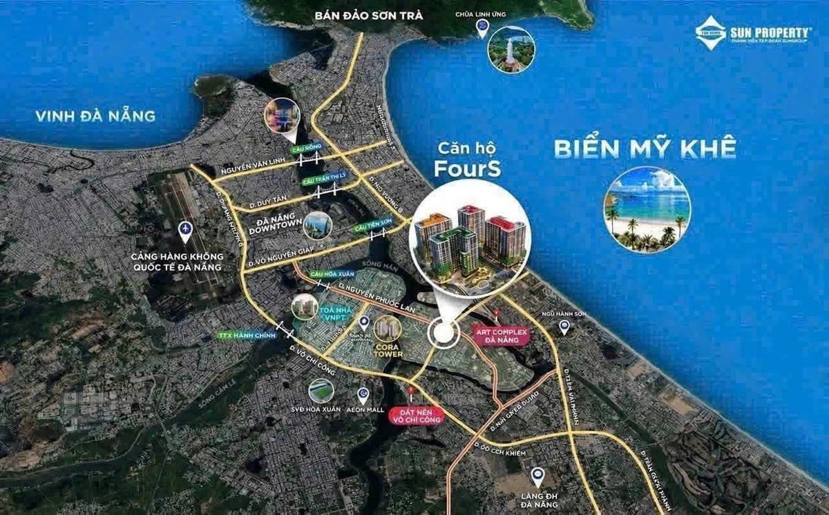 Căn hộ 2PN Fours Tower Đà Nẵng 102.6m² 3.9 tỷ - Ảnh thu nhỏ 4