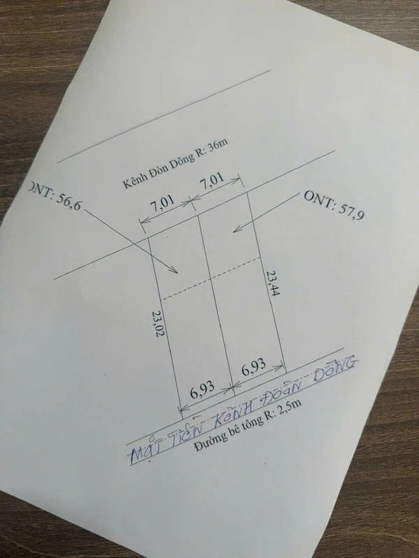 Bán đất Kênh Đòn Dong 7x23m An Giang 400 triệu