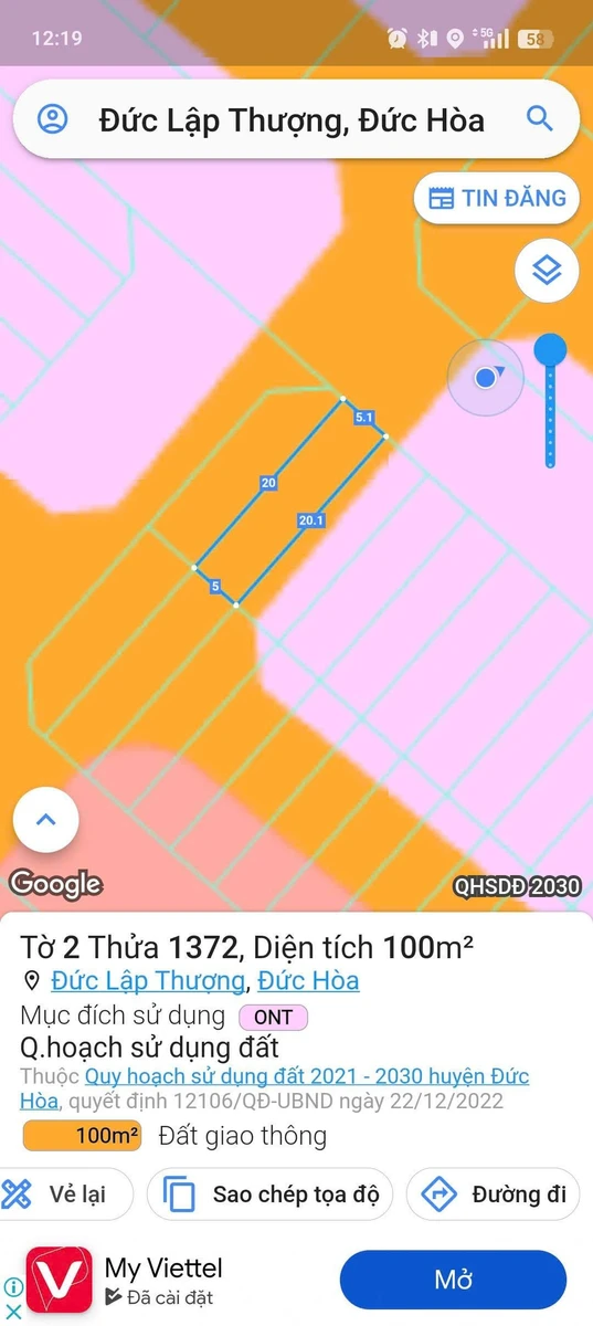 Bán đất thổ cư 100m² giá 1,15 tỷ tại Đức Lập Thượng, Đức Hòa, Long An - Ảnh thu nhỏ 3
