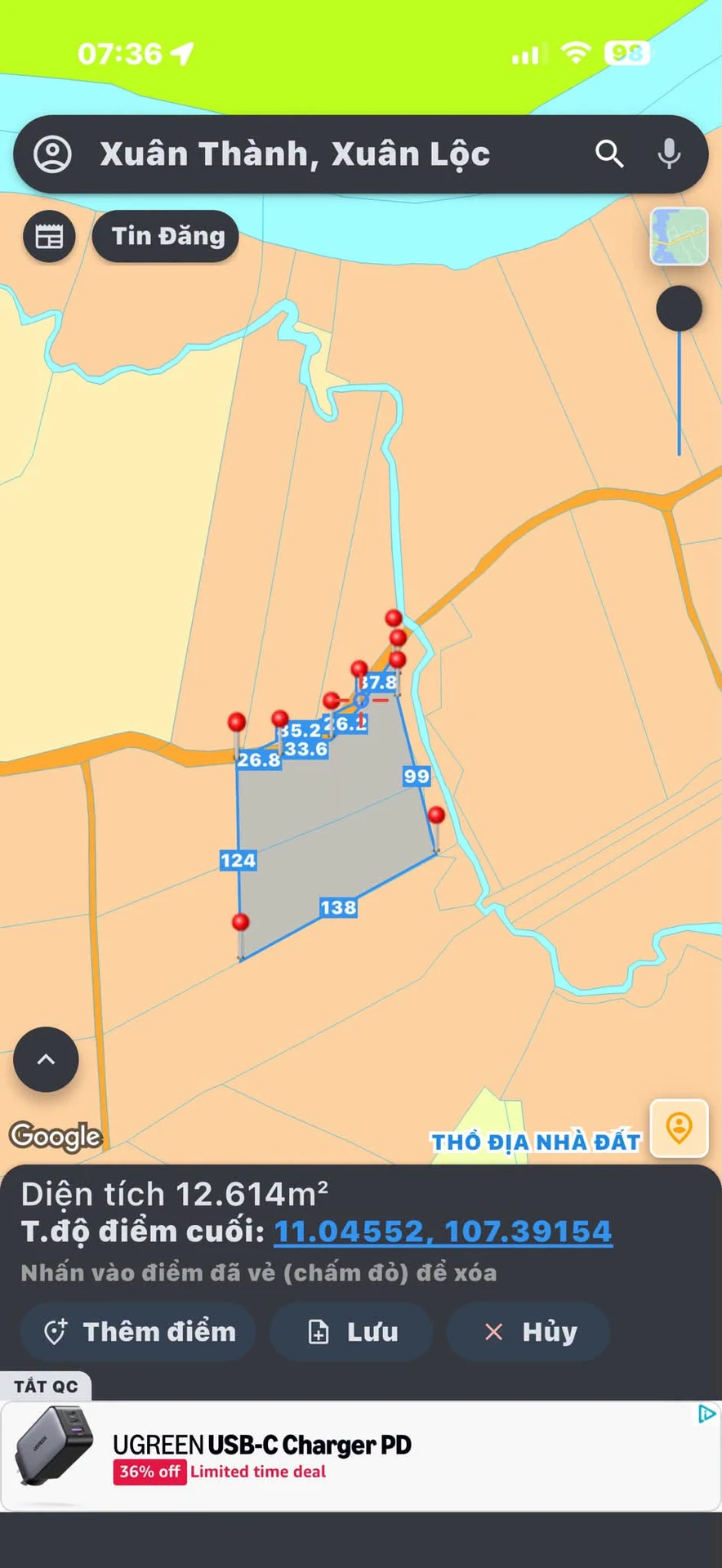 Bán lô đất 12.680 m² Xuân Thành, Đồng Nai, gần sông - Ảnh 1