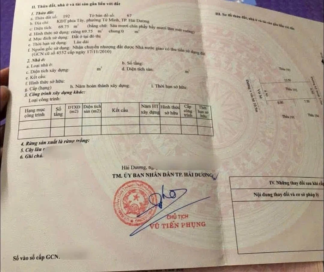 Bán đất 69,8m² Vạn Lộc, Thủ Đức, 2 tỷ 7 - Ảnh thu nhỏ 2
