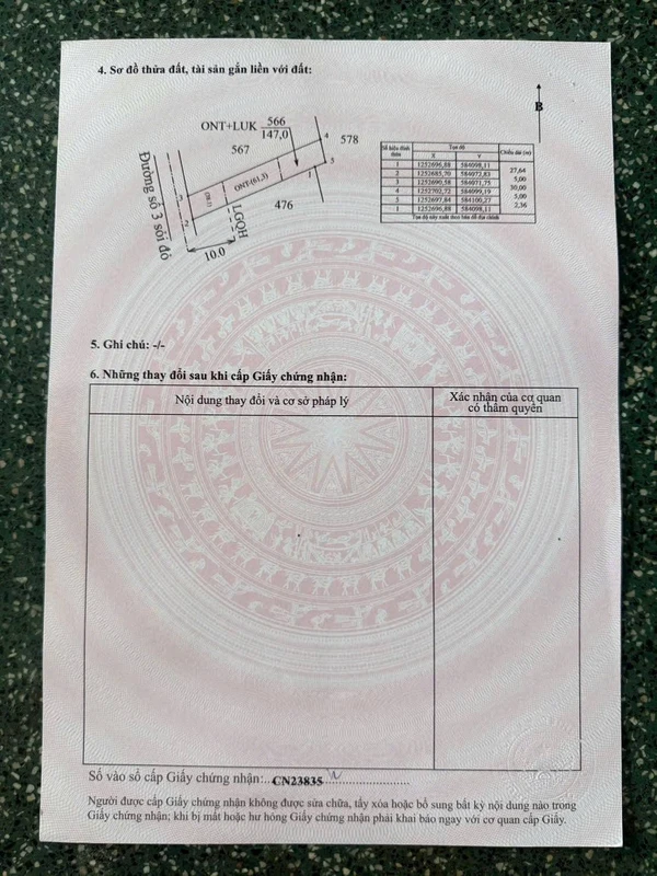 Bán đất 5x30m giá 189 triệu tại xã Cầu Khởi, Tây Ninh