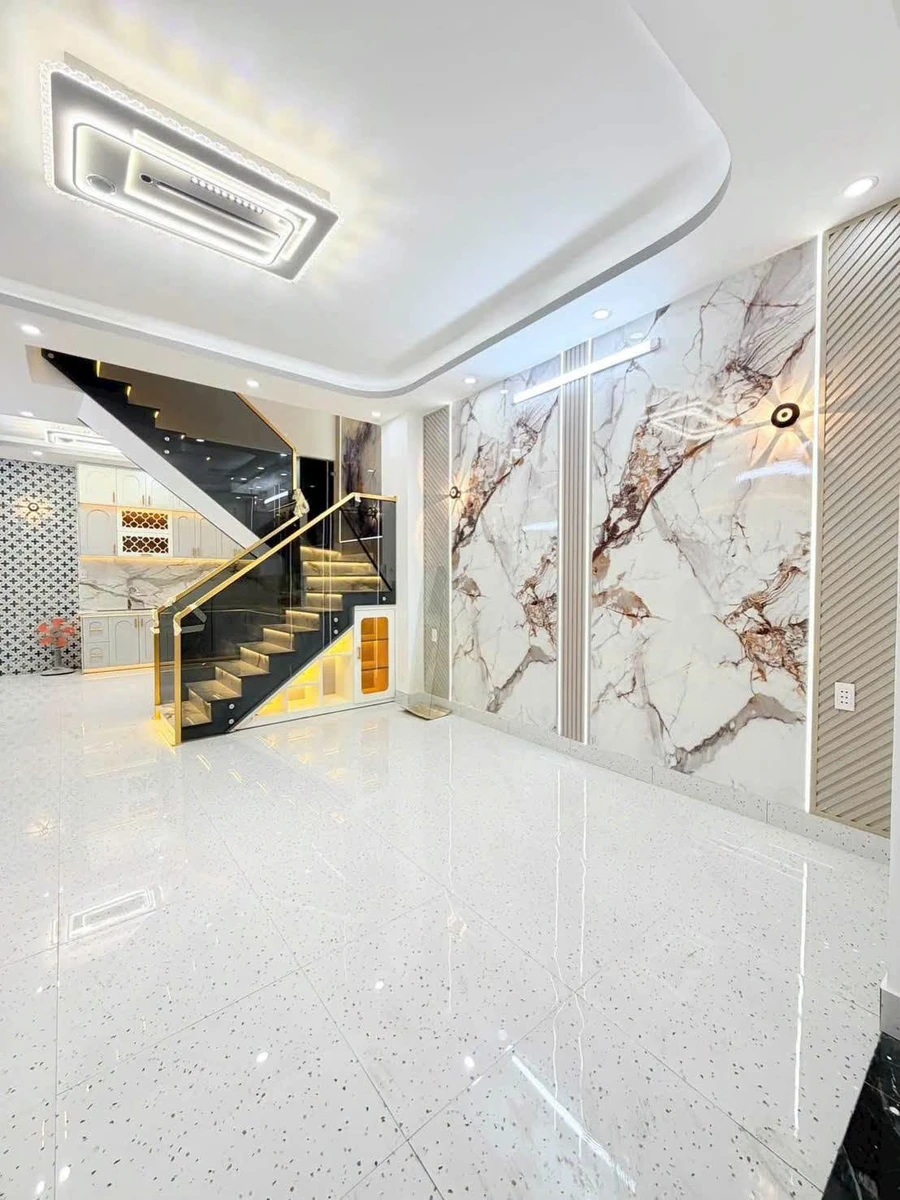 Bán nhà hẻm 1 trệt 1 lầu 5x15m 3PN giá 5,9 tỷ Huỳnh Tấn Phát, Nhà Bè - Ảnh thu nhỏ 3