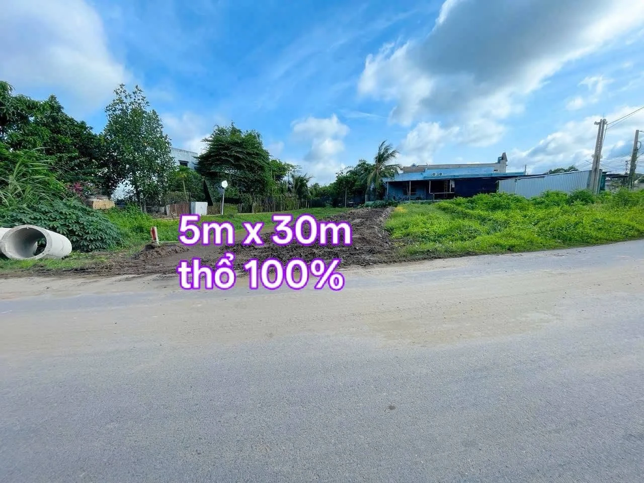 Bán đất mặt tiền Út An Đức Hoà 150m2, 1 tỷ 650 triệu - Ảnh 1