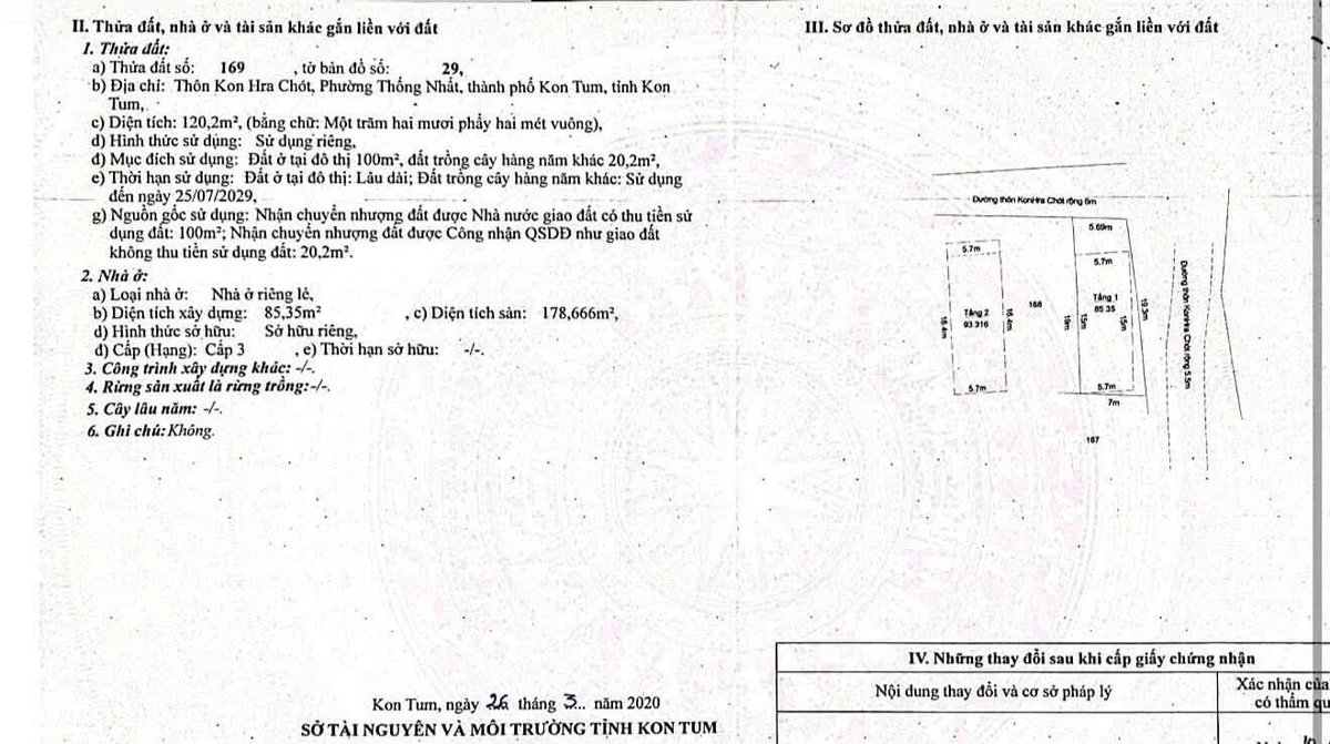 Bán nhà mê góc 179m² Phường Kôn Tum 1 tỷ - Ảnh thu nhỏ 2