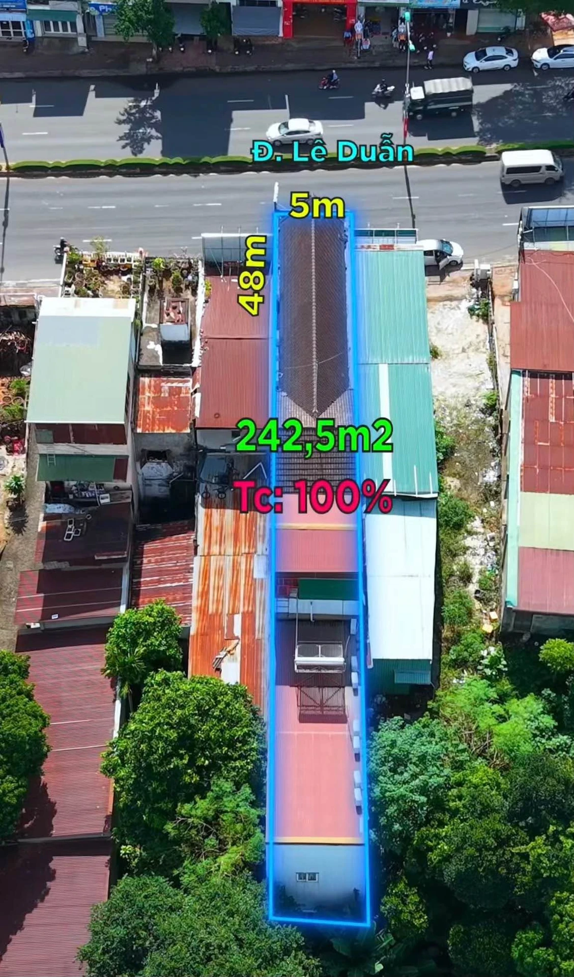 Bán nhà mặt tiền Lê Duẩn 5x48m, 14 phòng nhà nghỉ, Ea Kao, Buôn Ma Thuột giá 11,8 tỷ - Ảnh 1