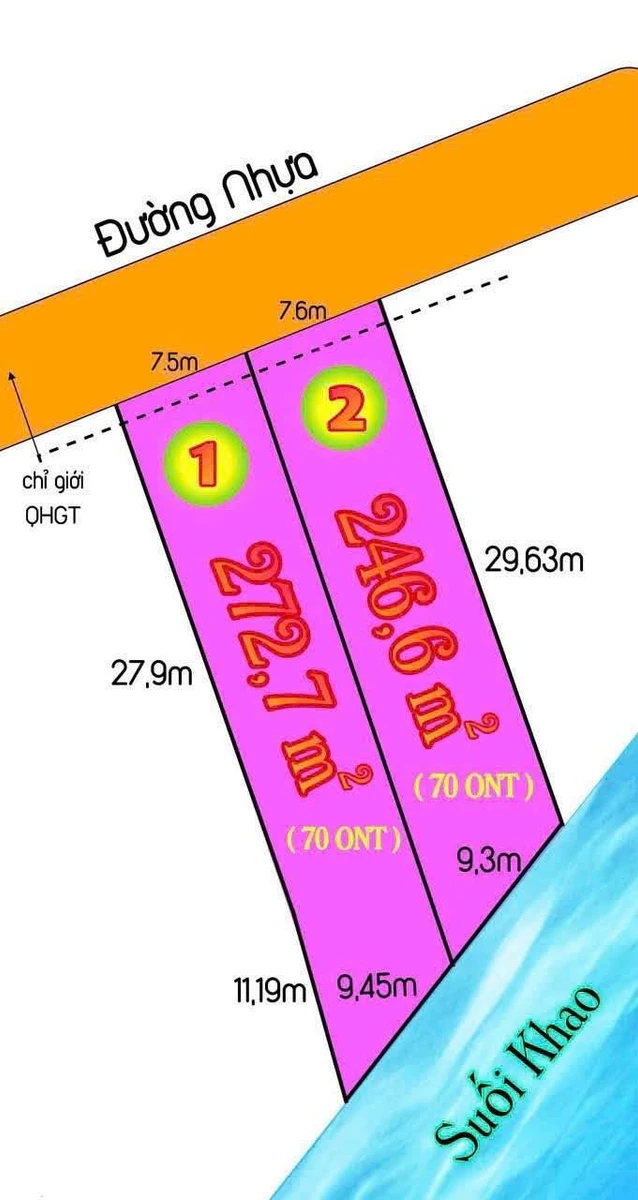 Bán đất Khánh Đông 246m² giá 320 triệu - Ảnh thu nhỏ 2