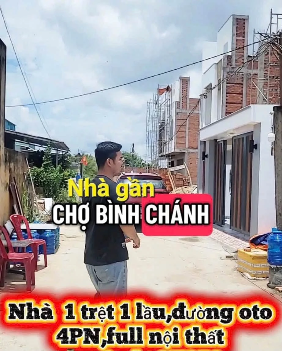 Bán nhà 1 trệt 1 lầu 4PN 2WC 111m² Tân Bửu, Bến Lức, Long An - Ảnh 1