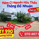 Bán đất hẻm Nguyễn Hữu Thấu 4,9m x 20m, 98m² Thủ Đức - Ảnh thu nhỏ 1