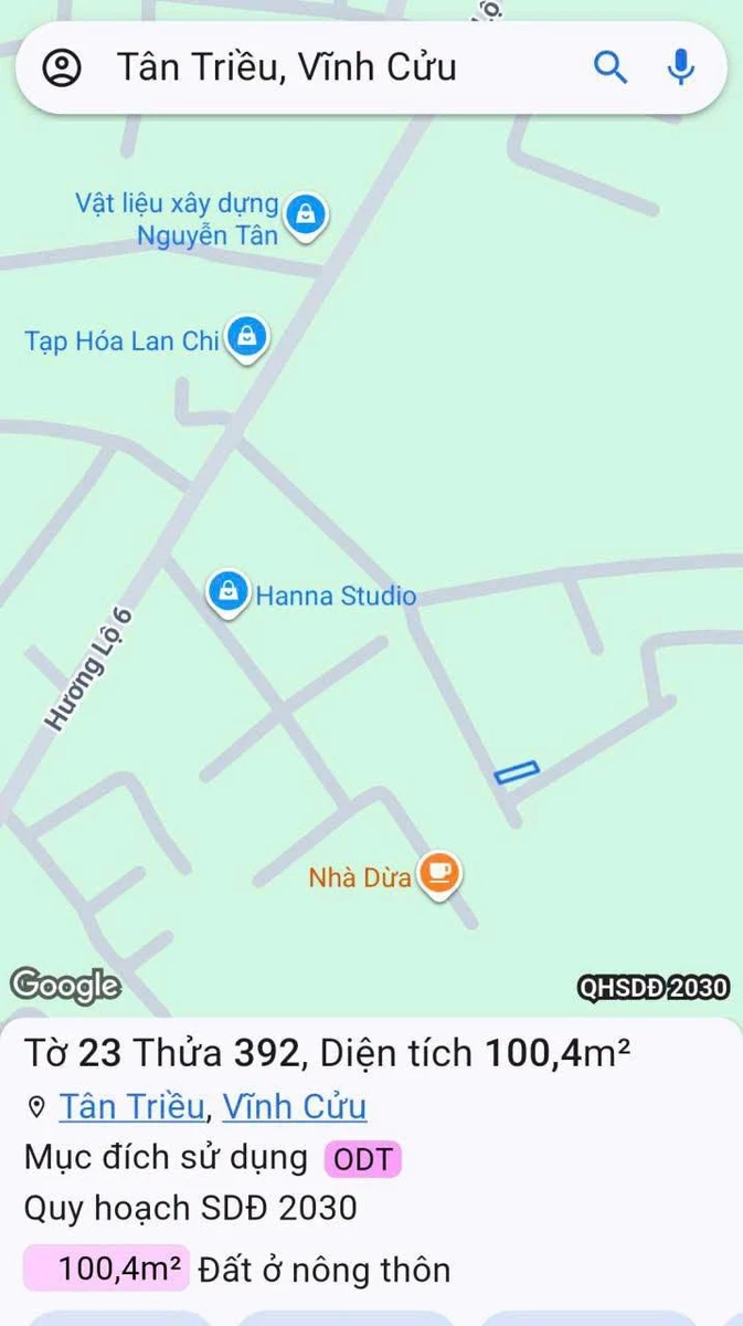 Bán đất 5x20 (100m2) giá 1,29 tỷ Phường Tân Triều cạnh hương lộ 6 - Ảnh thu nhỏ 5