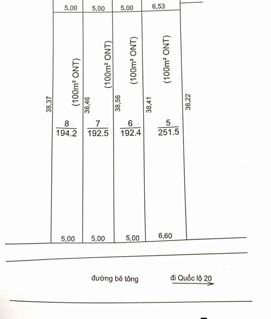 Bán đất thổ cư 100m2 Hiệp An, Đức Trọng, Lâm Đồng, giá 1,45 tỷ - Ảnh thu nhỏ 3