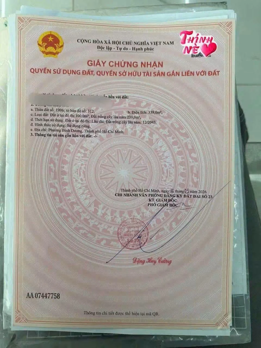 Bán đất Phú Mỹ 6 339m2 5 tỷ 999 triệu Bình Tân - Ảnh 1