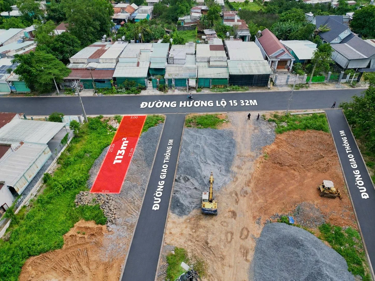 Bán lô đất mặt tiền Hương Lộ 15, 113m², Bình Chánh - Ảnh 1