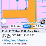 Bán lô đất góc 2 mặt tiền 128m² gần khu công nghiệp Giang Điền - Ảnh thu nhỏ 2