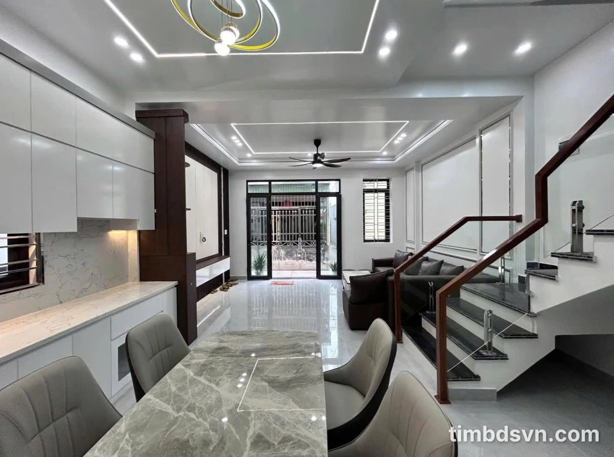 Bán dãy nhà 4 tầng 44m² Đà Nẵng gần TĐC Vườn Mơ - Ảnh thu nhỏ 3