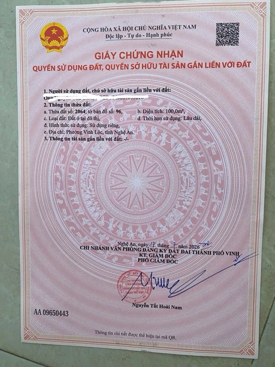 Bán đất 100m2 đường 72 Nghi Phong - Ảnh 1
