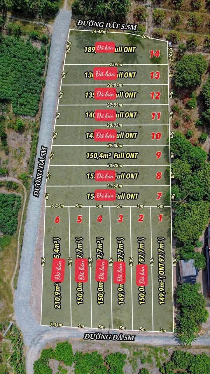 Bán đất 155m² Trương Mít Tây Ninh 209 triệu - Ảnh thu nhỏ 5