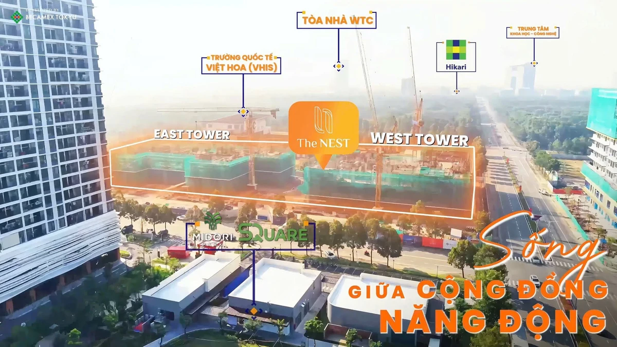 Bán căn hộ 3PN góc 2 mặt tiền The Nest Bình Dương 75,5m² - Ảnh 1