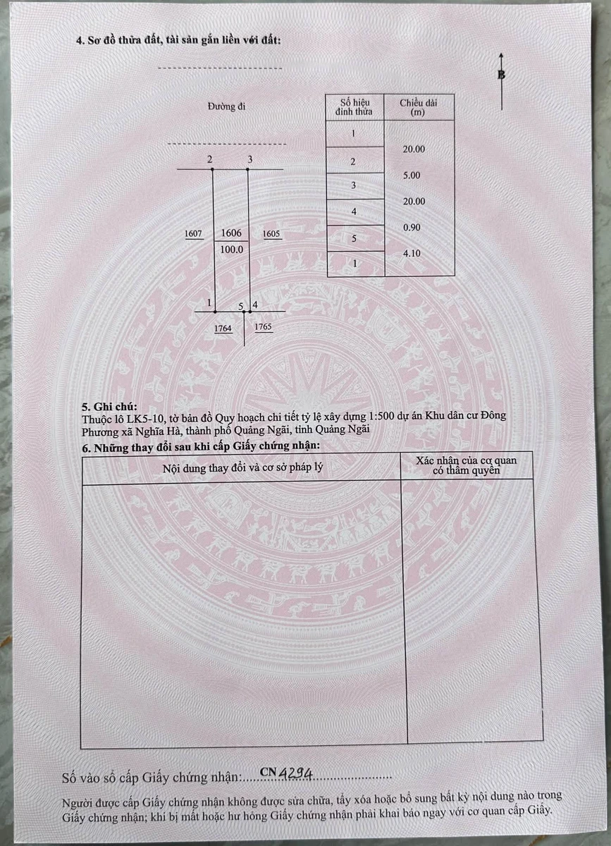 Bán lô đất 5x20m An Lộc Phát Nghĩa Hà 730 triệu - Ảnh thu nhỏ 2