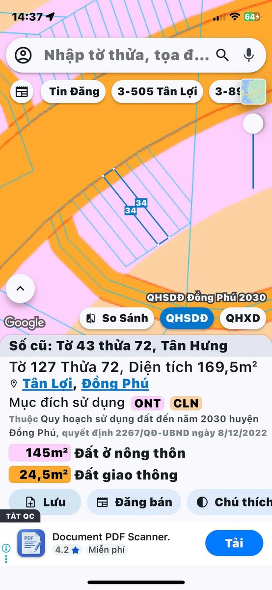 Bán đất mặt tiền đường Thanh Niên 32m, Bình Chánh, 17000 m² - Ảnh thu nhỏ 2
