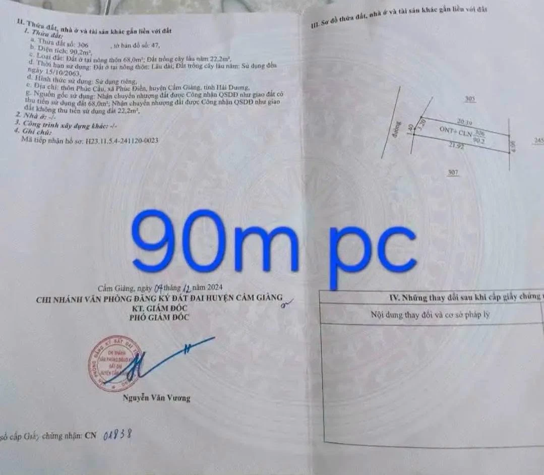 Bán đất 90m² Hóc Môn gần khu công nghiệp - Ảnh 1