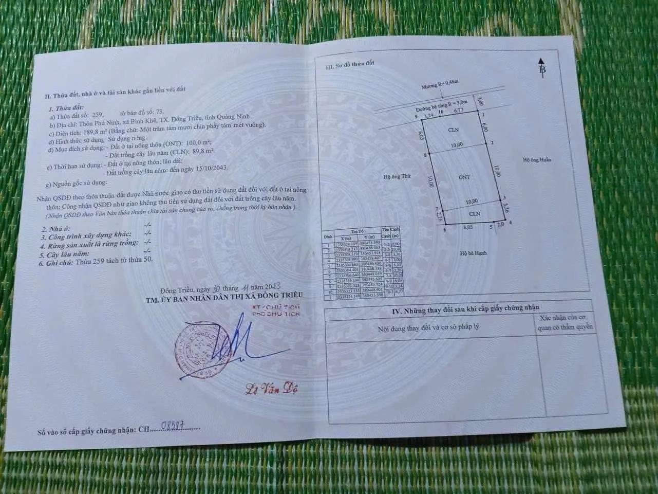 Bán đất Phú Ninh Bình Khê, 500 sào, giá trên 700 triệu - Ảnh 1