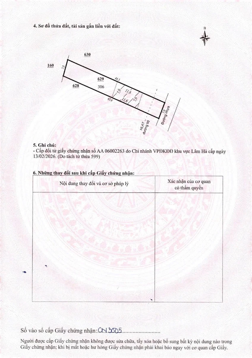 Bán đất Tân Hà Đức Trọng 308m² mặt tiền 990 triệu - Ảnh thu nhỏ 2