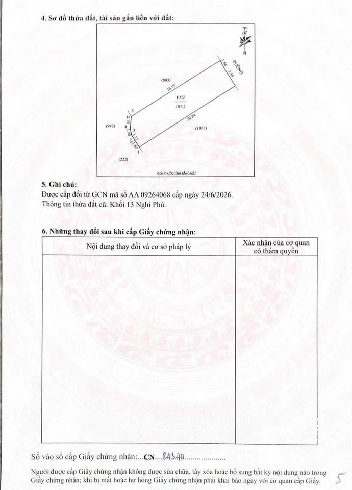 Bán đất Nghi Phú, Bình Chánh, 107,2m², 4,3 tỷ - Ảnh thu nhỏ 4