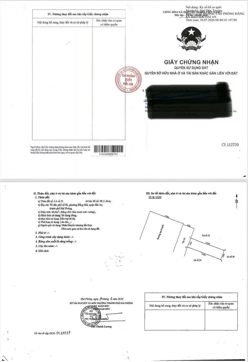 Bán lô đất mặt đường 60m² giá 100tr/m² Hải An - Ảnh thu nhỏ 2