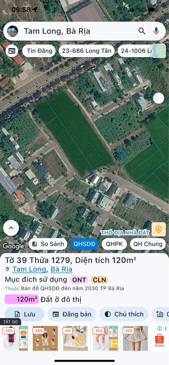 Bán đất Hoà Long Tân Long 120m2 1.7 tỷ - Ảnh 1