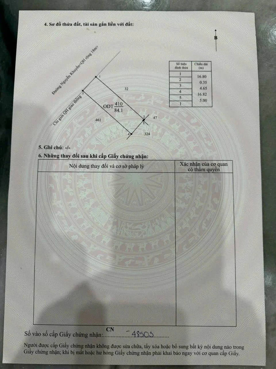 Bán nhà mặt tiền Nguyễn Khuyến Bình Tân 84m2 - 7,6 tỷ - Ảnh thu nhỏ 5