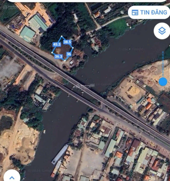 Bán đất mặt tiền sông 1.527m2 tại Phú An, Bình Dương - Ảnh 1